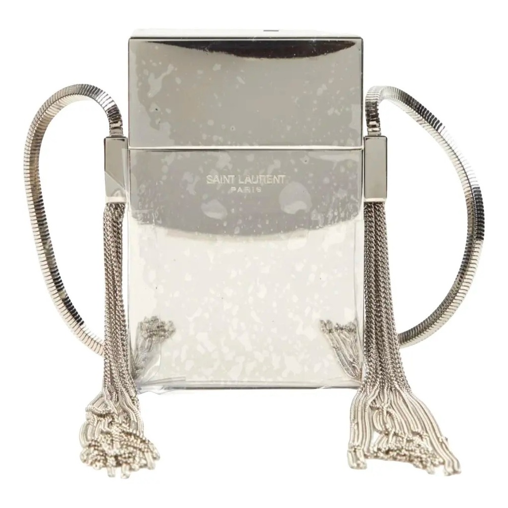 Saint Laurent Metallic Silver Box Bag